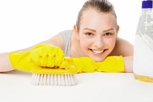 Local cleaner in Wandsworth preparing a rental property for occupancy