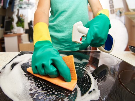 Customer confirming a cleaning appointment and service details