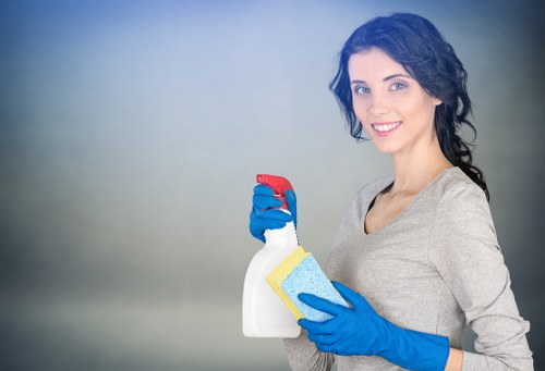 Cleaning living room surfaces during end of tenancy cleaning in Wandsworth
